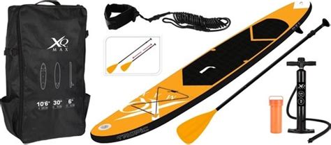 Planche De Stand Up Paddle Gonflable Orange Noir Cm Kg Max