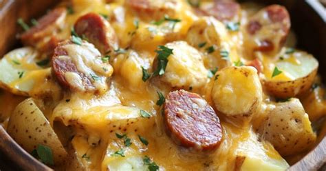 Crockpot Cheesy Potatoes And Kielbasa Food Prep Guide Preserving