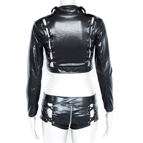 Costume Sexy Vestido Catsuit Bondage Lingerie Spandex Body Clubwear Ensemble Sado Maso Femme W