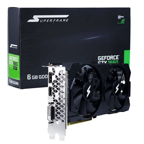 Placa de Vídeo SuperFrame NVidia GeForce GTX 1660 6GB GDDR6 192bit