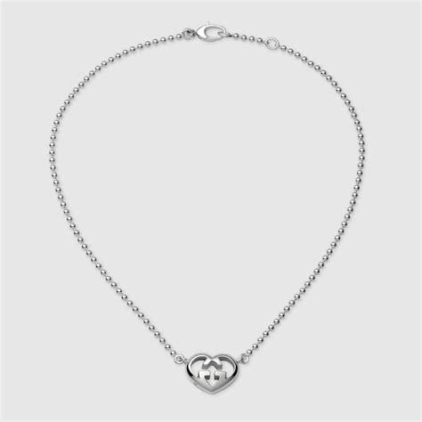 Necklace with heart pendant - Gucci Silver Jewelry For Women ...