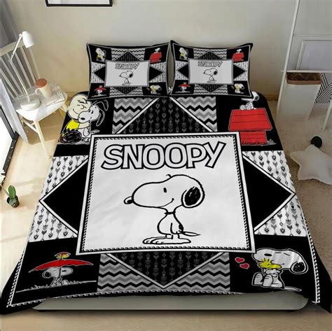 Snoopy Bedding Set Duvet Cover King Queen Twinvintage Etsy