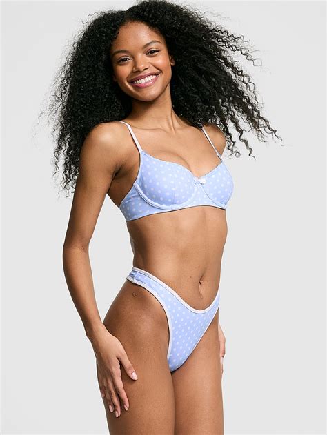 Buy Moon Bay Thong Bikini Bottom Dottie Order Bikini Bottom Online PINK US