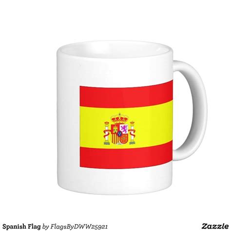 Spanish Flag Classic White Coffee Mug Mugs White Coffee Mugs