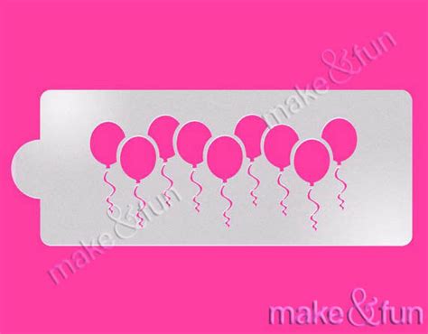 Happy Birthday Stencil, Cake Airbrush Stencil|Geburtstag Bordüre Schab | Make and Fun Stencils