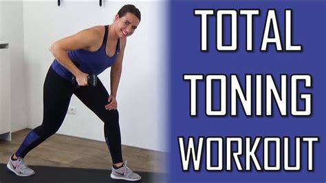 20 Minute Total Body Toning Workout With Dumbbells Full Body Toning