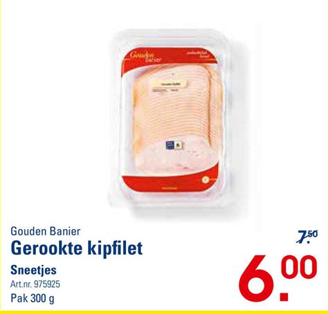 Gouden Banier Gerookte Kipfilet G Promotie Bij Sligro M