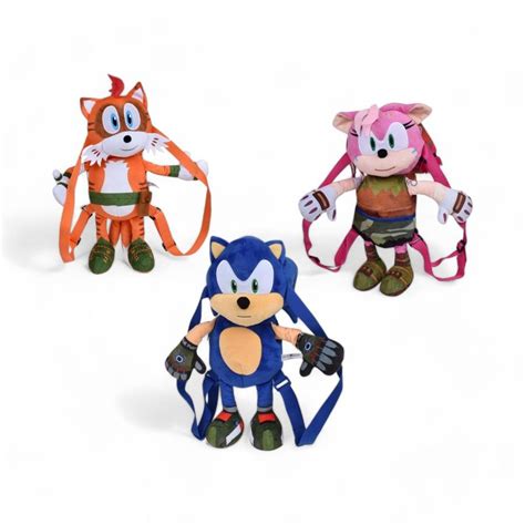 Peluche Mochila Coleccionable Sonic The Hedgehog 30 Cm