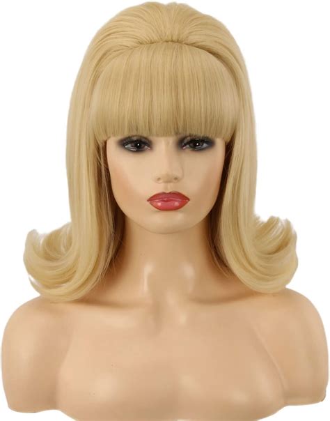 60s Black Flip Wig Jackie Costume Wig 50s Wig For Women Wig Clothing Shoes And Jewelry