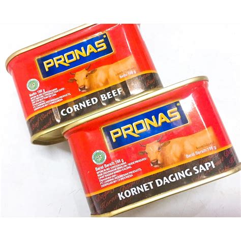 Jual Pronas Corned Beef Kornet Daging Sapi Kemasan Kaleng Gr