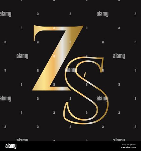 Initial Letter Sz Zs Logo Design Vector Template Monogram Sz Logotype