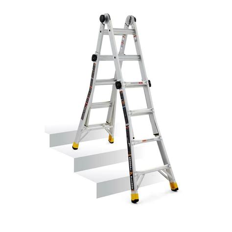 Gorilla Ladders Ft Lightweight Aluminum Multi Position Ladder