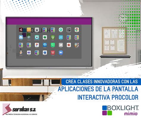 Aplicaciones De La Pantalla Interactiva Boxlight Mimio Soroban Perú