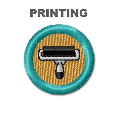 Computerized Embroidered Scout Merit Badges with Iron-On Adhesive