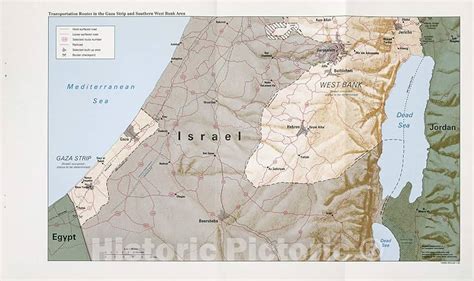 Mapa De Oriente Medio De Cisjordania