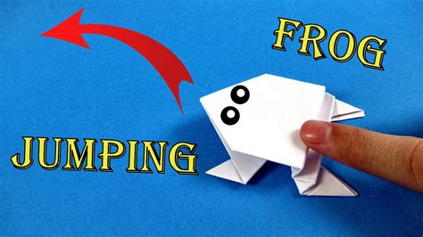 How To Make A Paper Jumping Frog Easy Origami Youtube