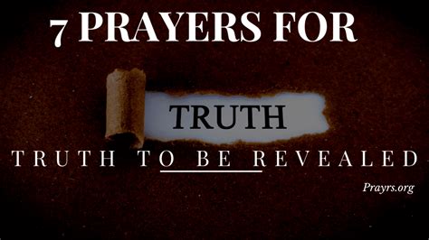 7 Powerful Prayers For The Truth To Be Revealed Prayrs