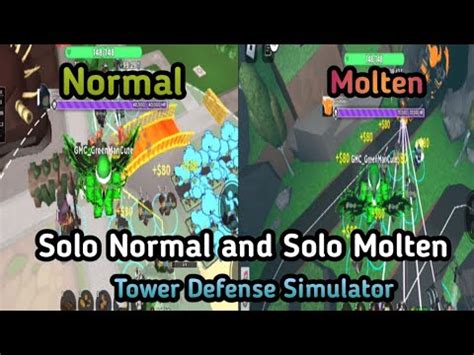 Tower Defense Simulator EP 12 Solo Normal And Solo Molten Feat