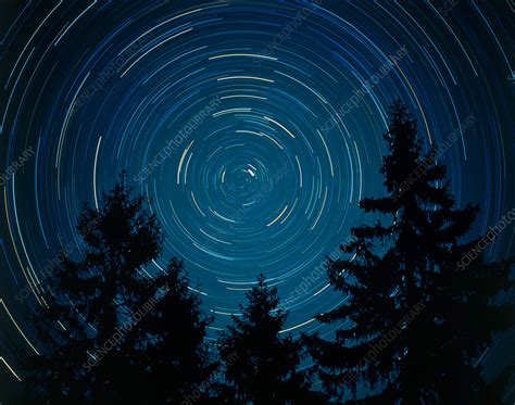 Star Trails Around Polaris Stock Image C0032928 Science Photo