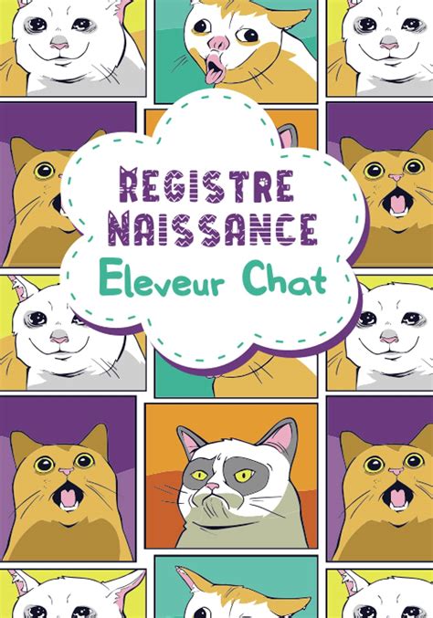 Buy Registre Naissance pour éleveur Chat Cahier de suivi d élevage à