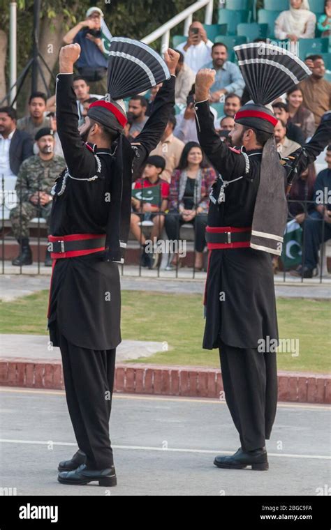 Wagah Border Ceremony On The Border Between Pakistan And India