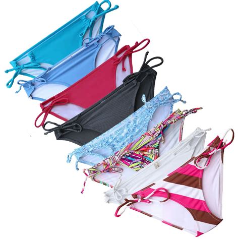 Parte Inferior Del Bikini Para Mujer Ba Adores Traje De Ba O Blanco Negro Azul Dise