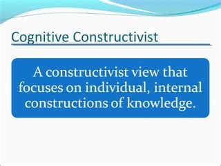 Radical Constructivism Theory Of Jean Piaget Ppt Flash Sales