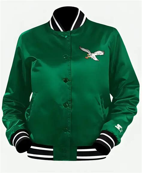 Eagles Kelly Green Starter Jacket - Jacket Era