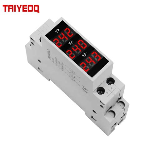 Led Trif Sico Volt Metro Mini Display Digital Medidor De Tens O Modular