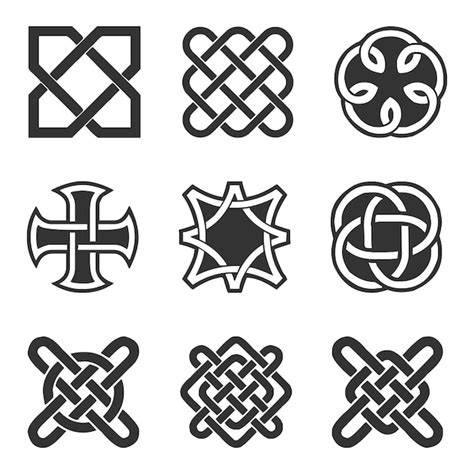 Premium Vector | A set of celtic knots.