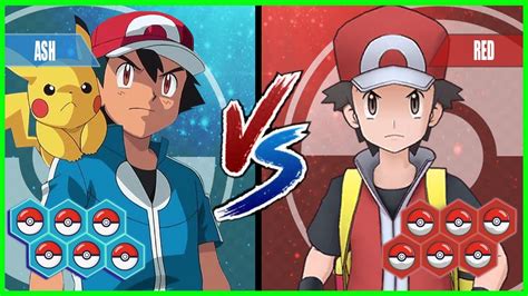 Pokemon Battle Pedia Kalos Ash Vs Red Red Game Team Youtube