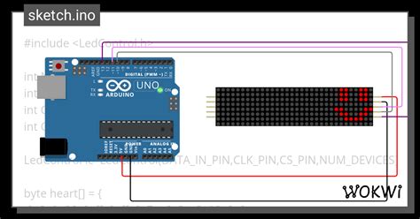 Dot Matrix Wokwi Esp Stm Arduino Simulator