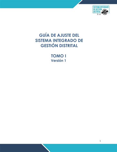 Pdf Gu A De Ajuste Del Sistema Integrado De Gesti N