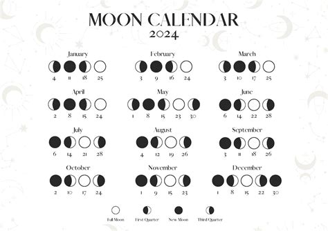 2024 Lunar Calendar Printable Free Yearly Images Meris Steffie