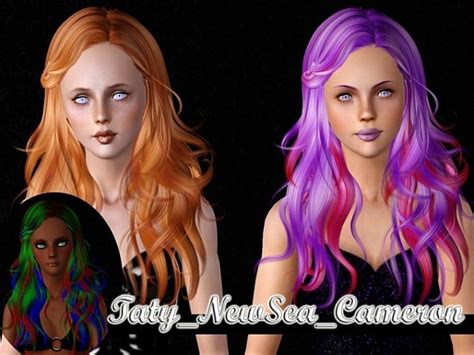 Newsea S Two Hairstyles Retextured By Taty Sims Hairs