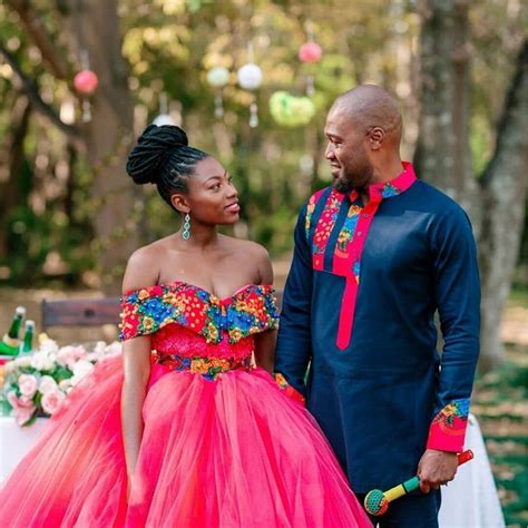 Wedding Tswana Shweshwe Dresses African Traditional Wedding Dress Traditional Wedding Attire