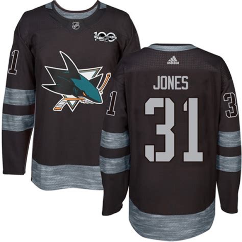 Men's Martin Jones San Jose Sharks Adidas 1917- 100th Anniversary ...