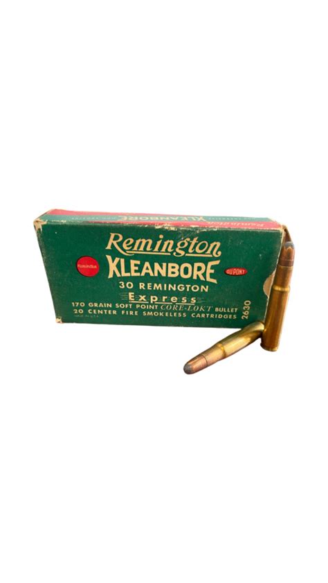 30 Remington Remington Kleanbore 170 Grain Soft Point Core Lokt