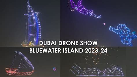 Amazing Bluewater Island Drone Show Dubaishoppingfestival