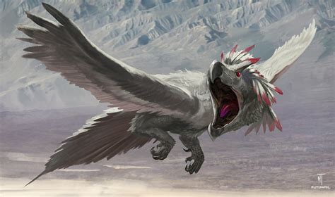 Artstation Feathered Moutain Wyvern