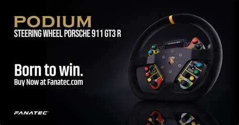 Podium Steering Wheel Porsche 911 GT3 R Suede Fanatec