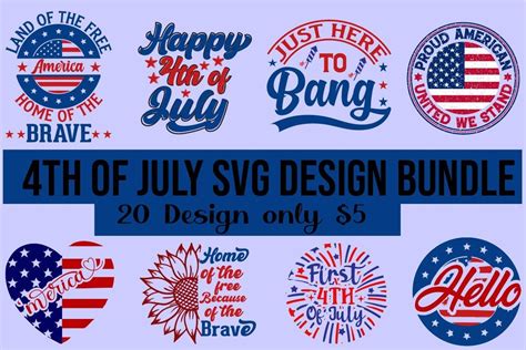 4th Of July Svg Bundle Bundle · Creative Fabrica