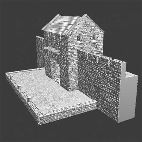 3D Printable Medieval small port - wargaming terrain by Northern ...