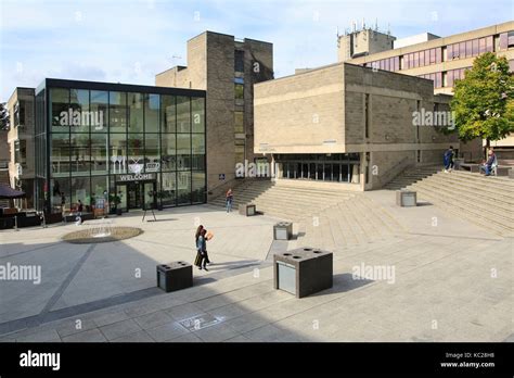 Buildings on the campus of University of East Anglia, Norwich, Norfolk ...