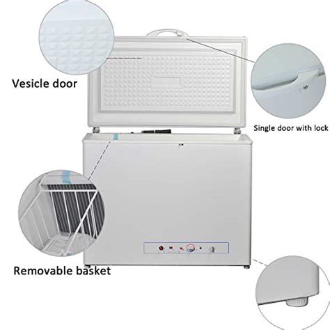 SMETA Propane Freezer Gas Electric 110v Propane Chest Freezer Outdoor