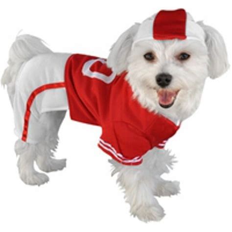 Red Football Player Dog Costume | Pet costumes, Dog costume, Dog ...