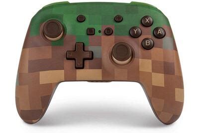 Powera Enhanced Wireless Controller Minecraft Grass Block Manette