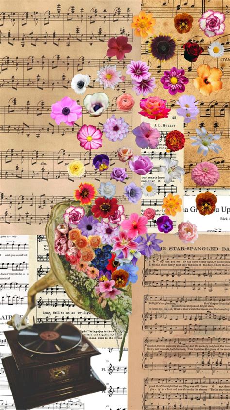 #music #flowers #art #floralart #sheetmusic | Bright stars, Star ...