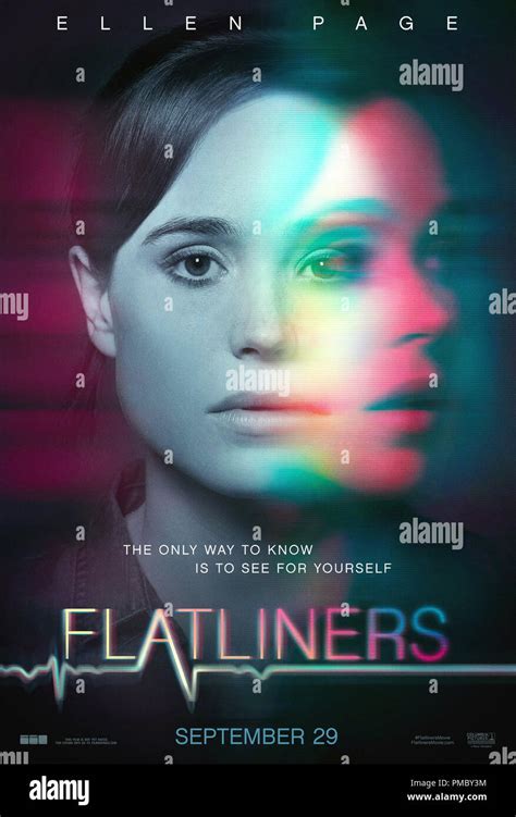 Ellen Page, Columbia Pictures' FLATLINERS (2017) Poster Stock Photo - Alamy