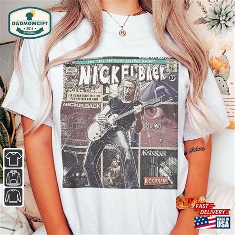 Nickelback Comic Shirt 90S Vintage Merch Book Art All The Right Reasons ...